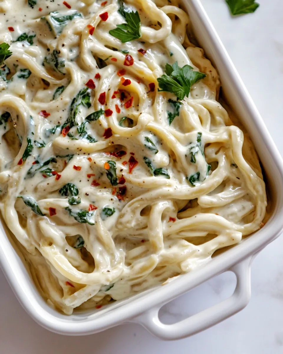 Delicious 15-min Cashew Alfredo Sauce (Oil-free, Vegan) plate image