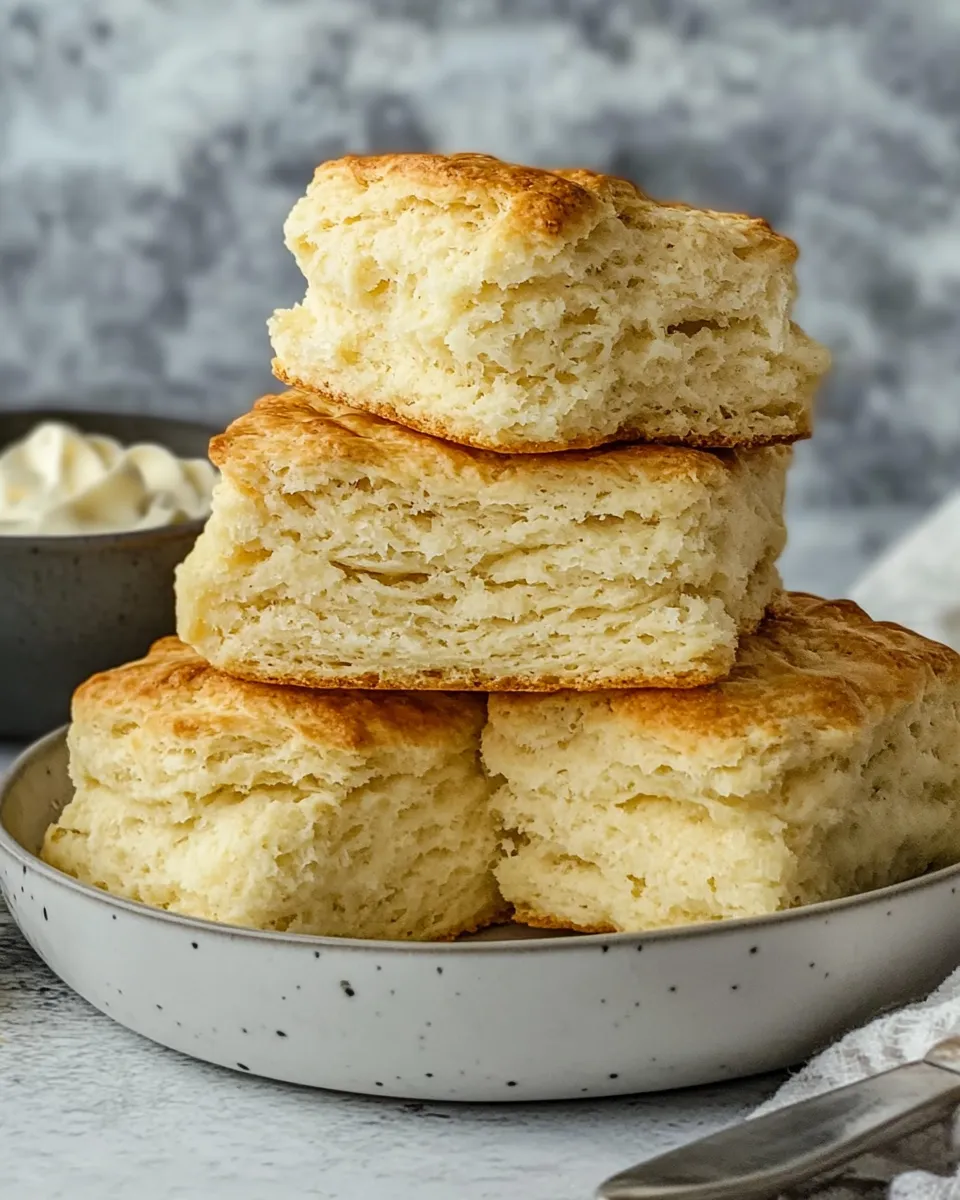 Delicious 2 Ingredient Scones plate image