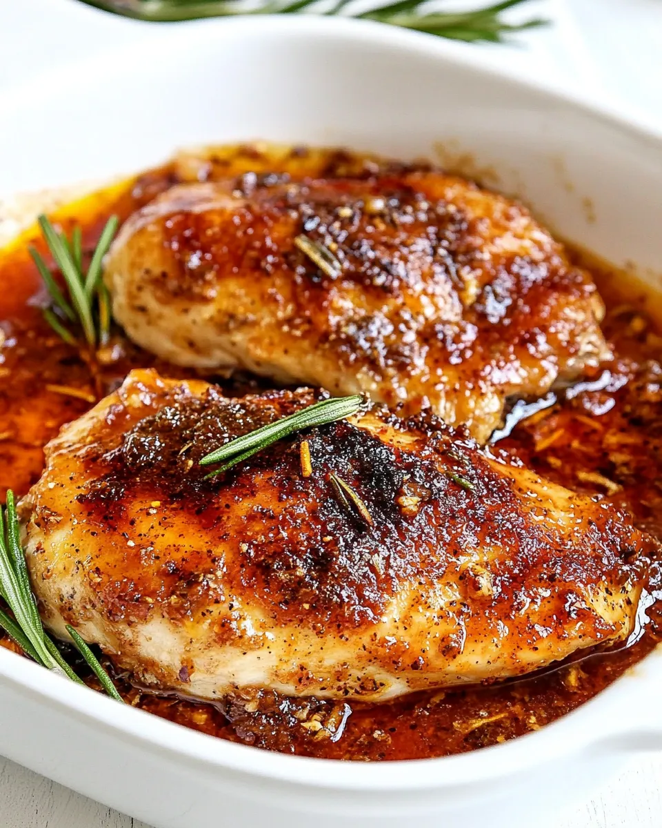 Easy 3-Ingredient Brown Sugar Italian Chicken dish photo
