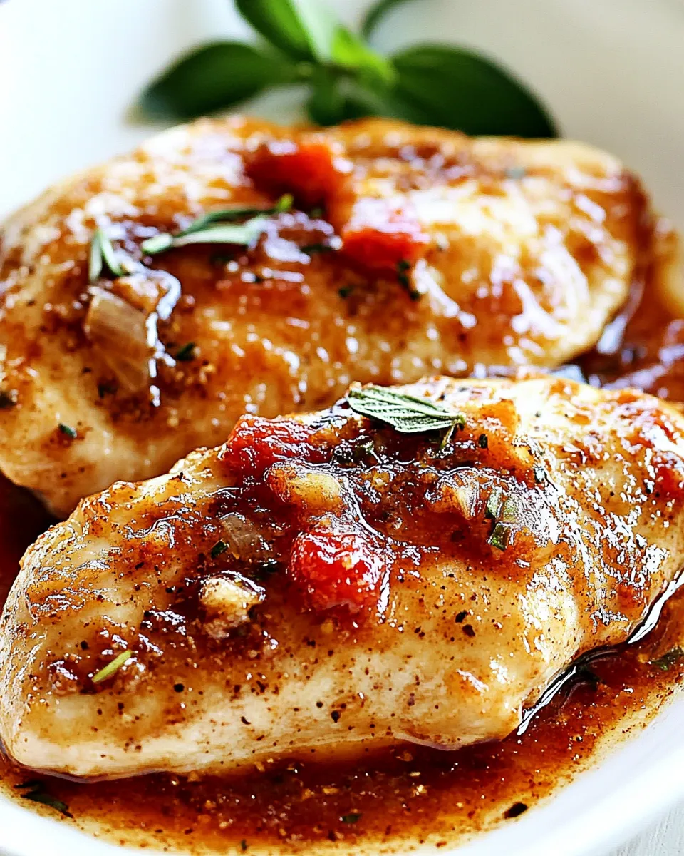 Quick 3-Ingredient Brown Sugar Italian Chicken image