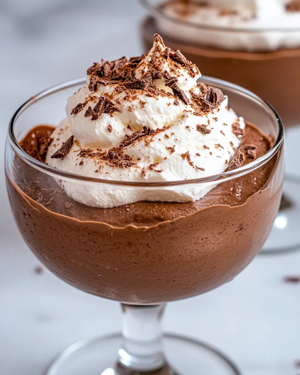 Homemade 3-Ingredient Double Chocolate Mousse recipe photo