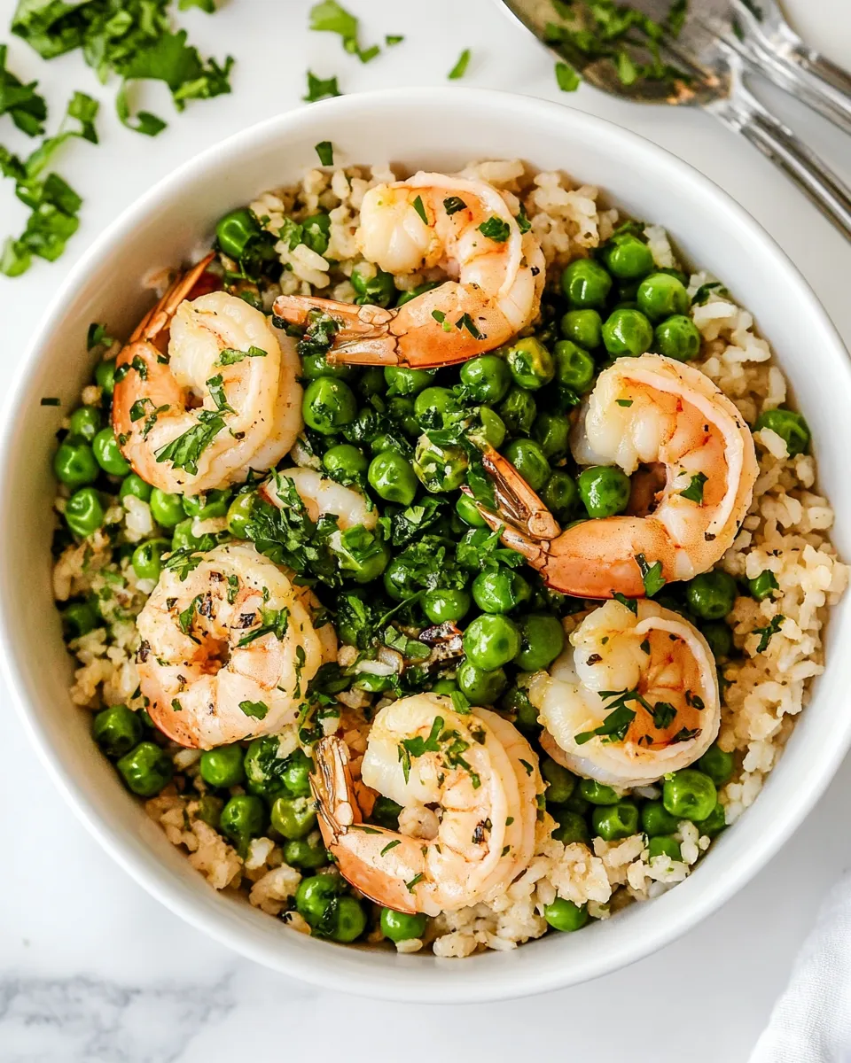 Homemade 30-Minute Shrimp, Peas and Rice recipe photo