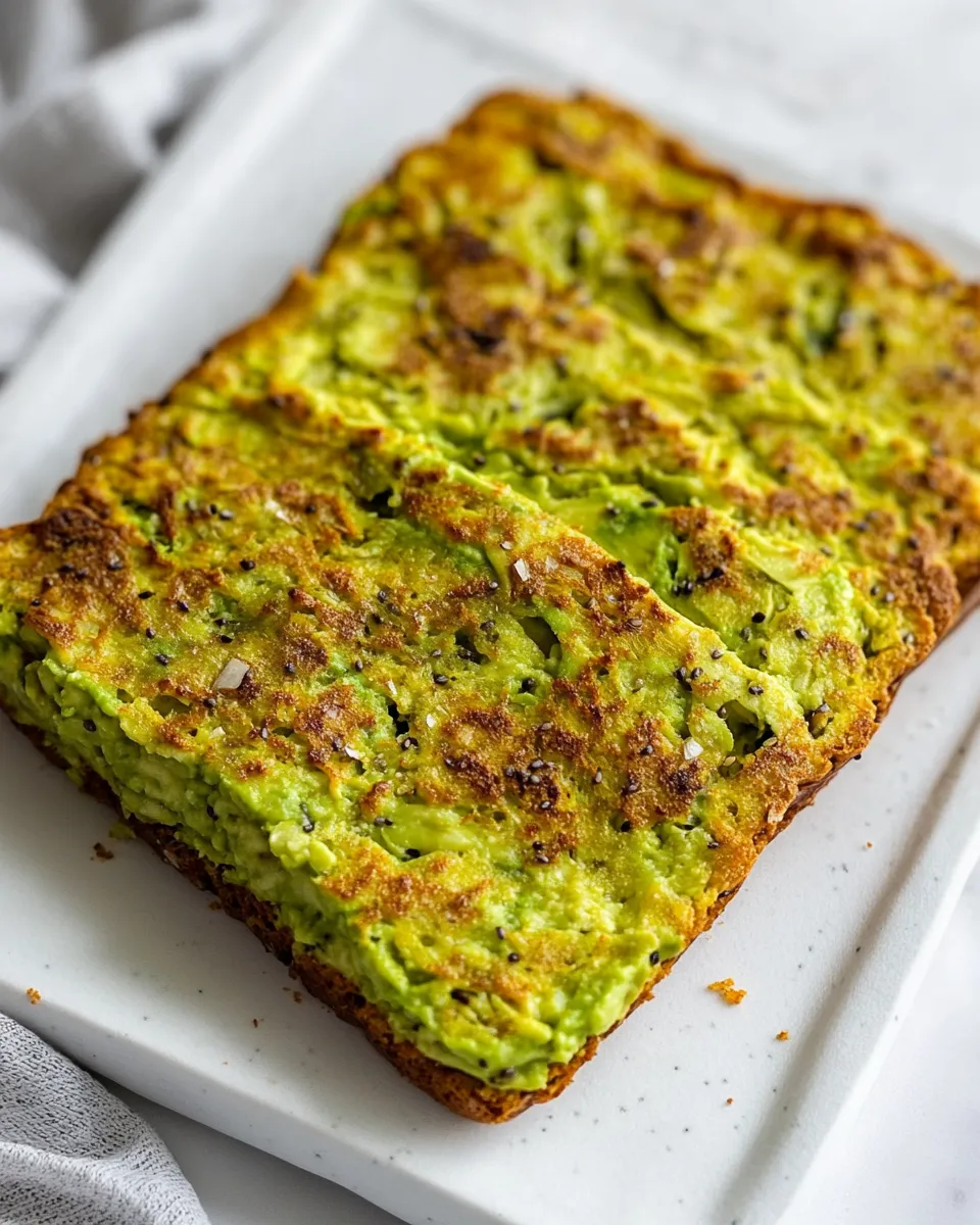 Delicious 3 Ingredient Avocado Bread (Low-Carb/Keto) recipe image