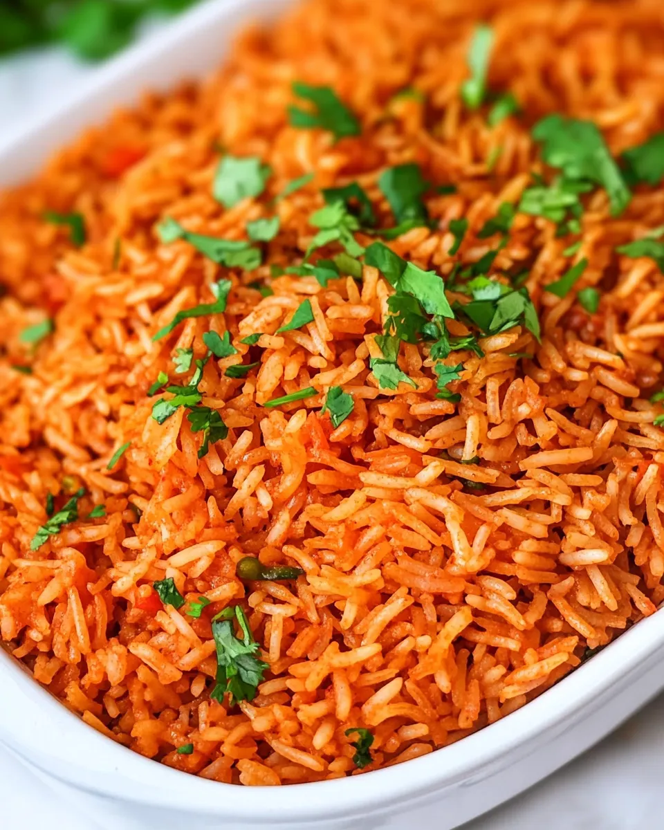 Easy 3 Ingredient Mexican Rice food shot