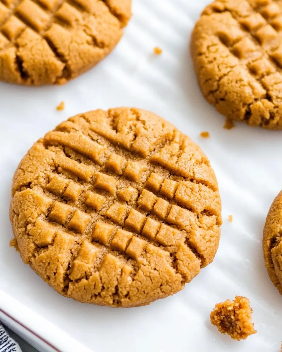 Easy 3 Ingredient PB Cookies recipe photo