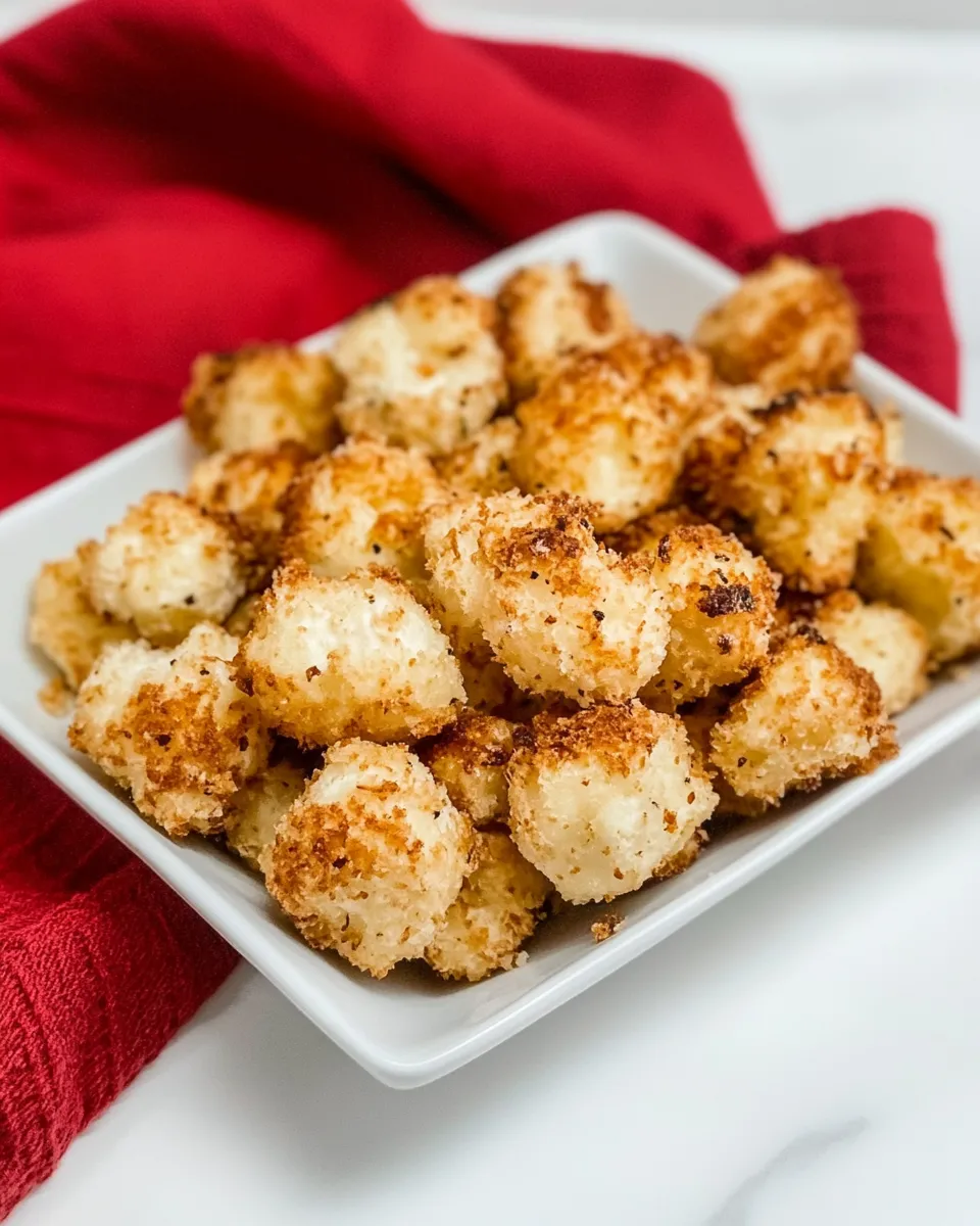 Easy Air-Fryer Cheese Curds food shot
