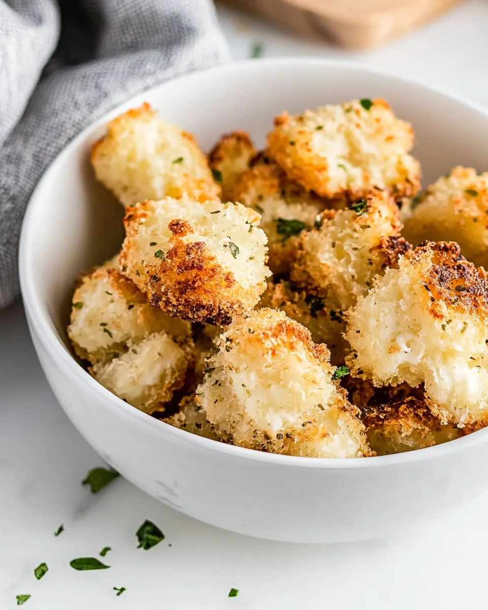 Delicious Air-Fryer Cheese Curds plate image