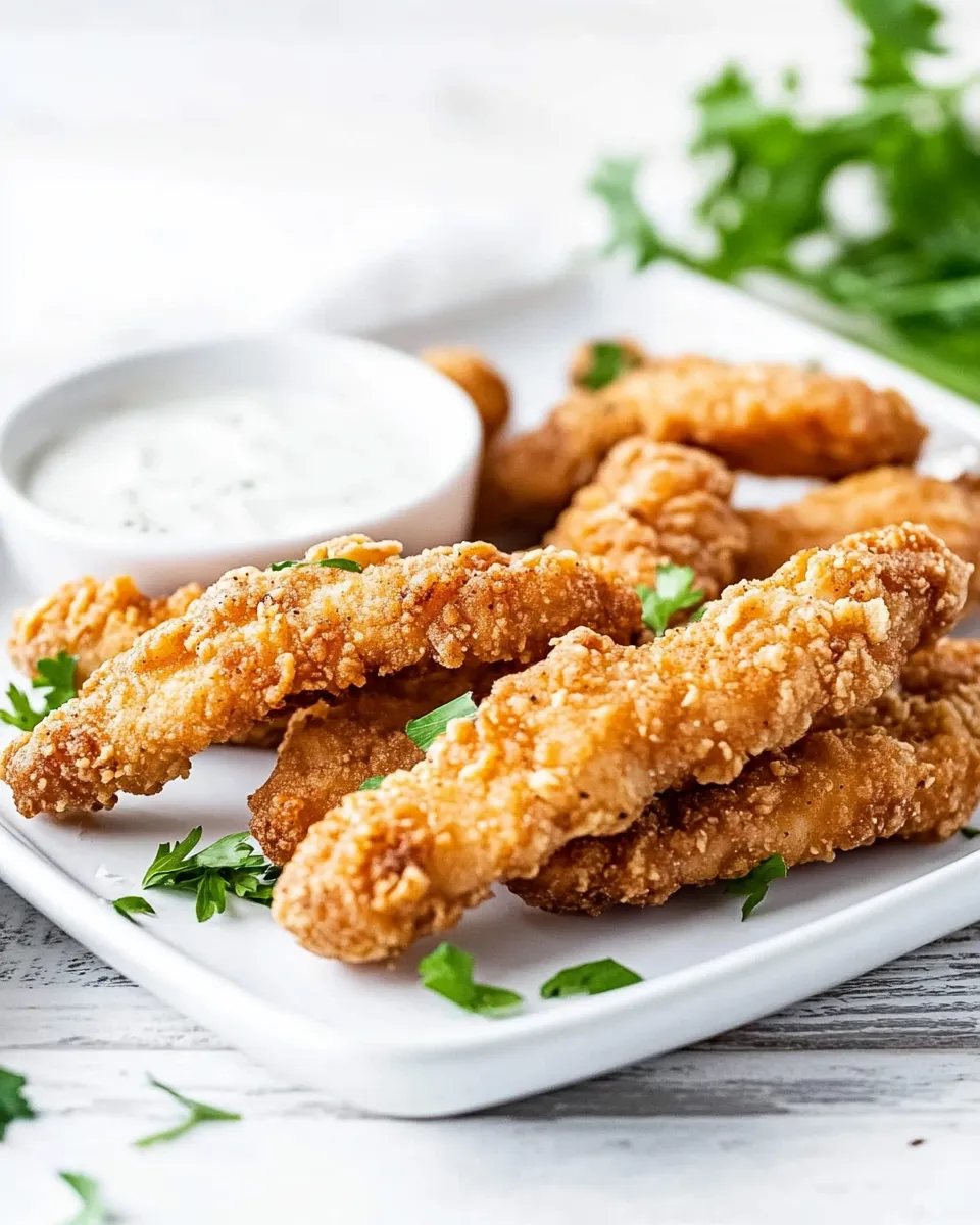 Homemade Air-Fryer Frozen Chicken Tenders recipe photo