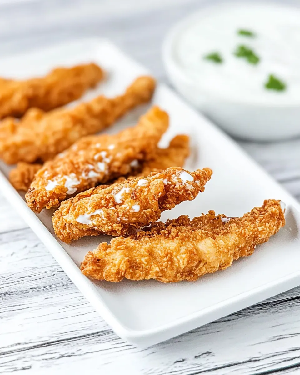 Classic Air-Fryer Frozen Chicken Tenders dish photo