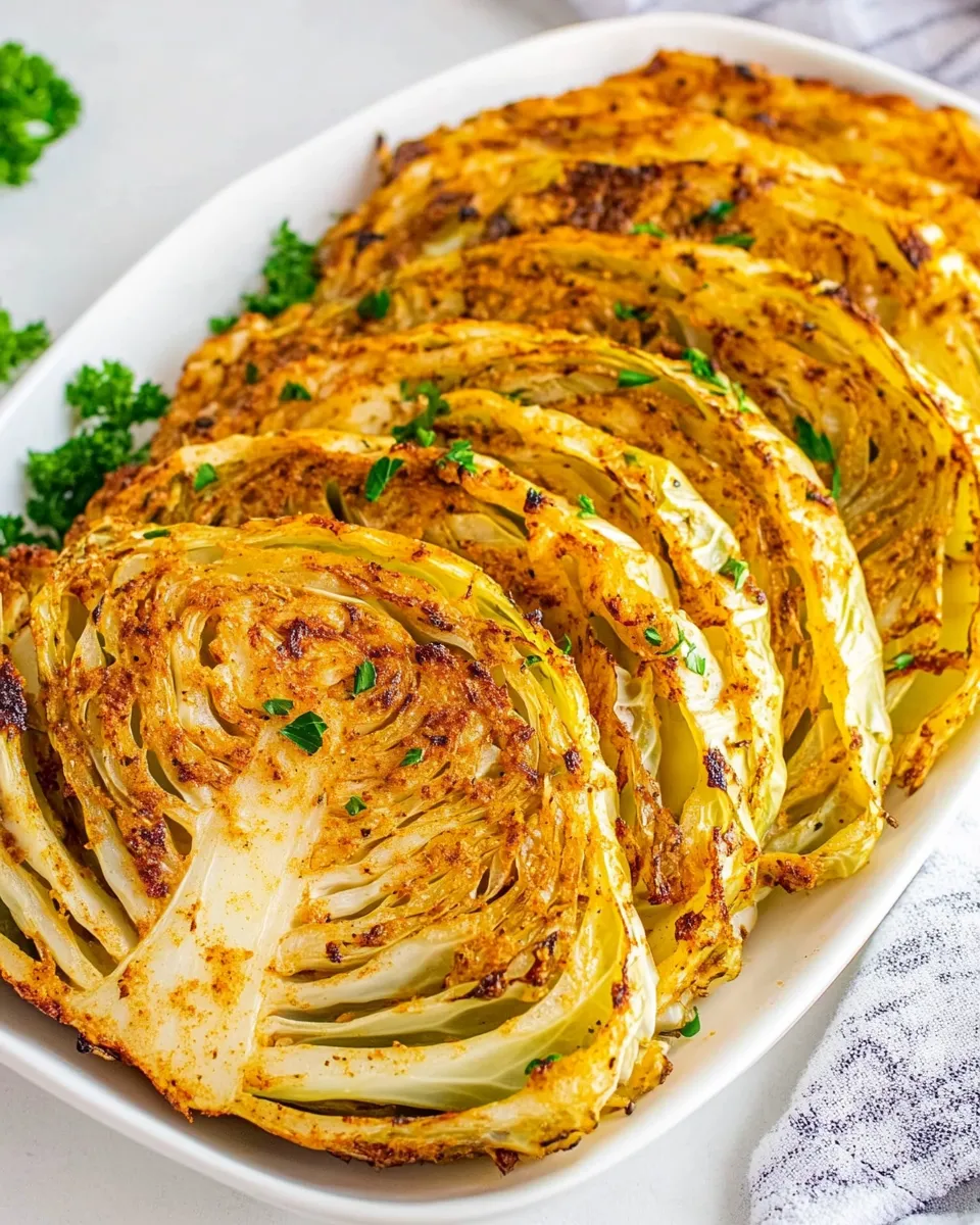 Easy Air Fryer Cabbage Steaks recipe image