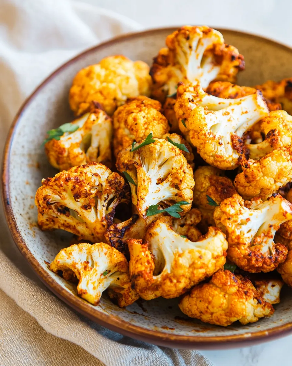 Delicious Air Fryer Cauliflower So Good Youll Forget Its Healthy dish photo