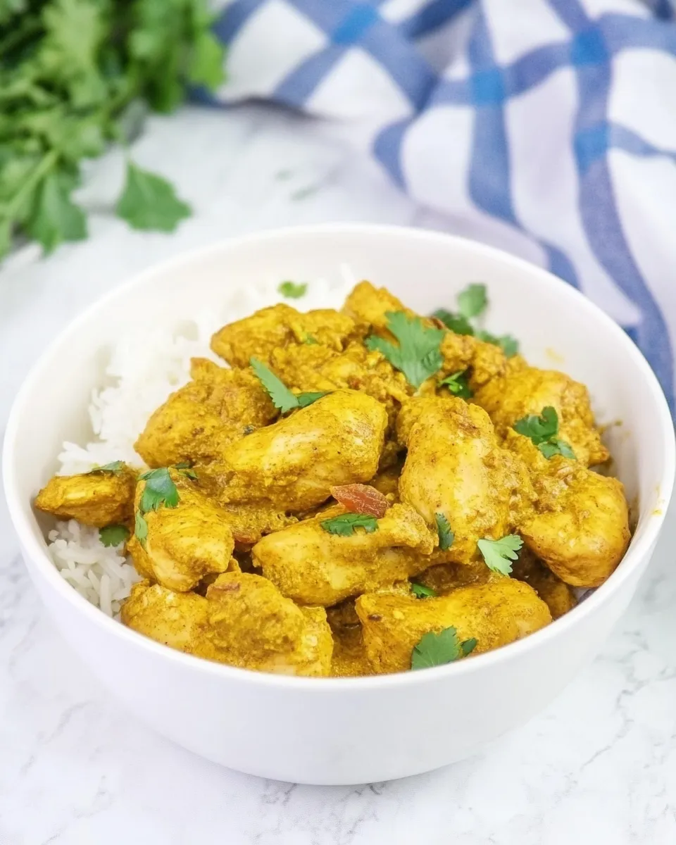 Easy Air Fryer Curry Chicken Recipe dish photo