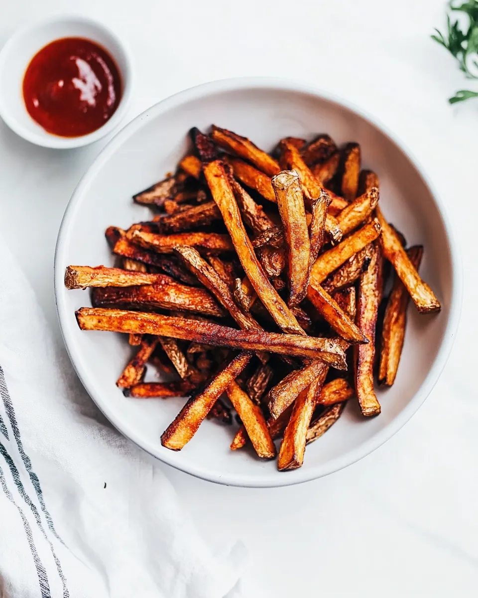 Delicious Air Fryer Fries plate image