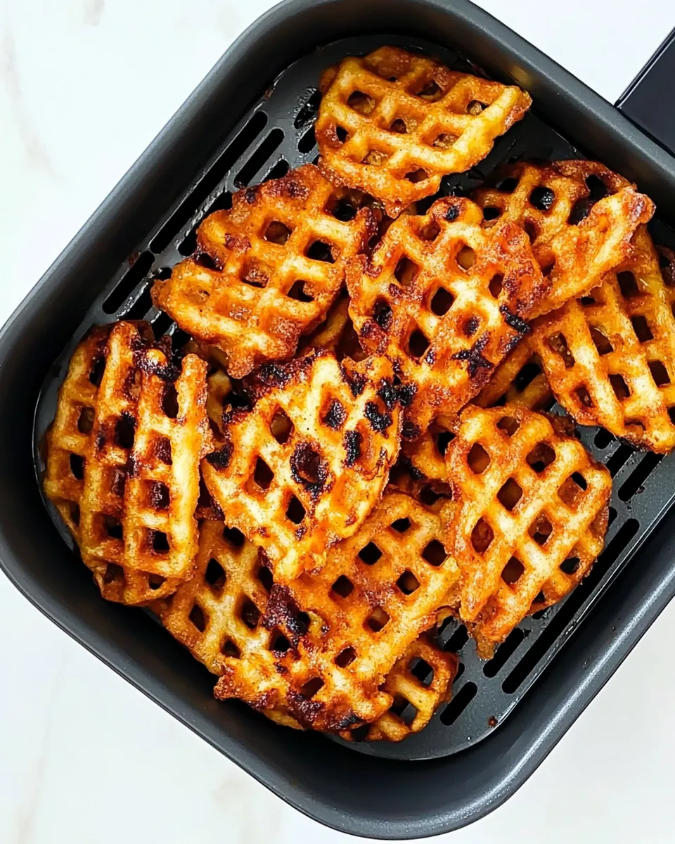 Healthy Air Fryer Frozen Waffle Fries dish photo