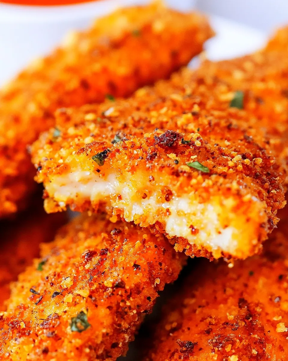 Easy Air Fryer Potato Chip Chicken Tenders dish photo