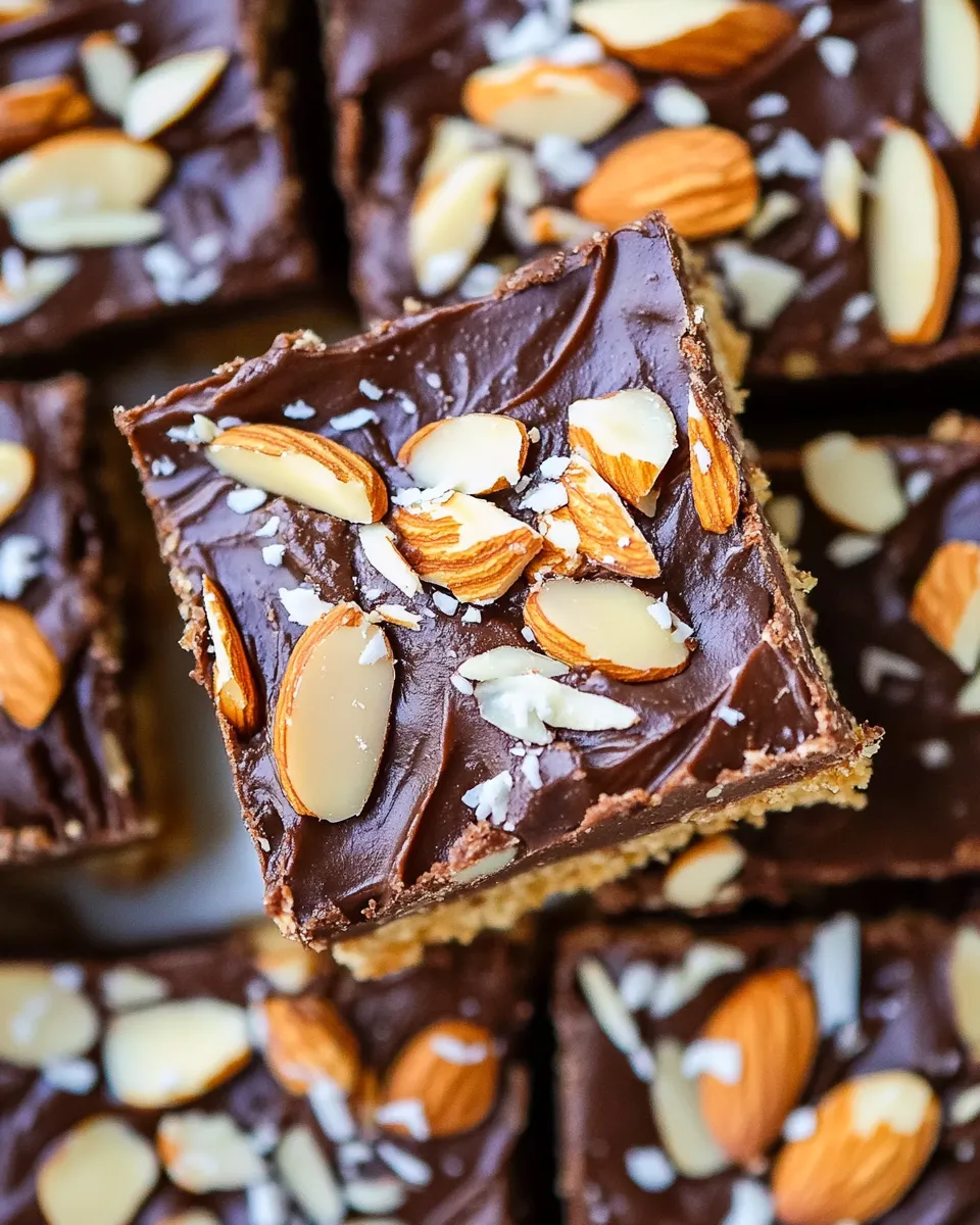 Classic Almond Fudge Shortbread Bars dish photo
