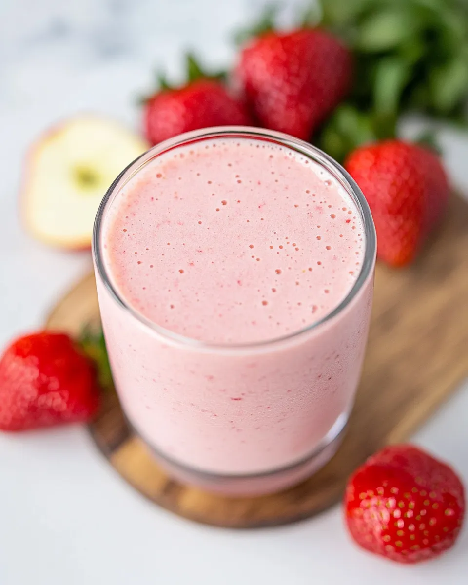 Classic Apple Strawberry Smoothie dish photo