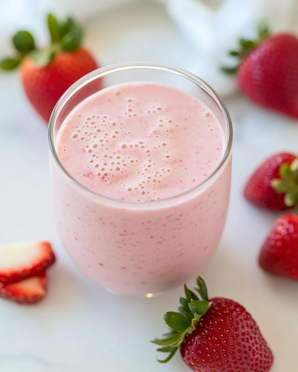 Delicious Apple Strawberry Smoothie picture