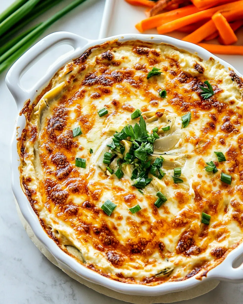 Easy Artichoke Dip food shot