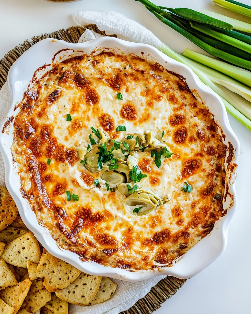 Delicious Artichoke Dip plate image