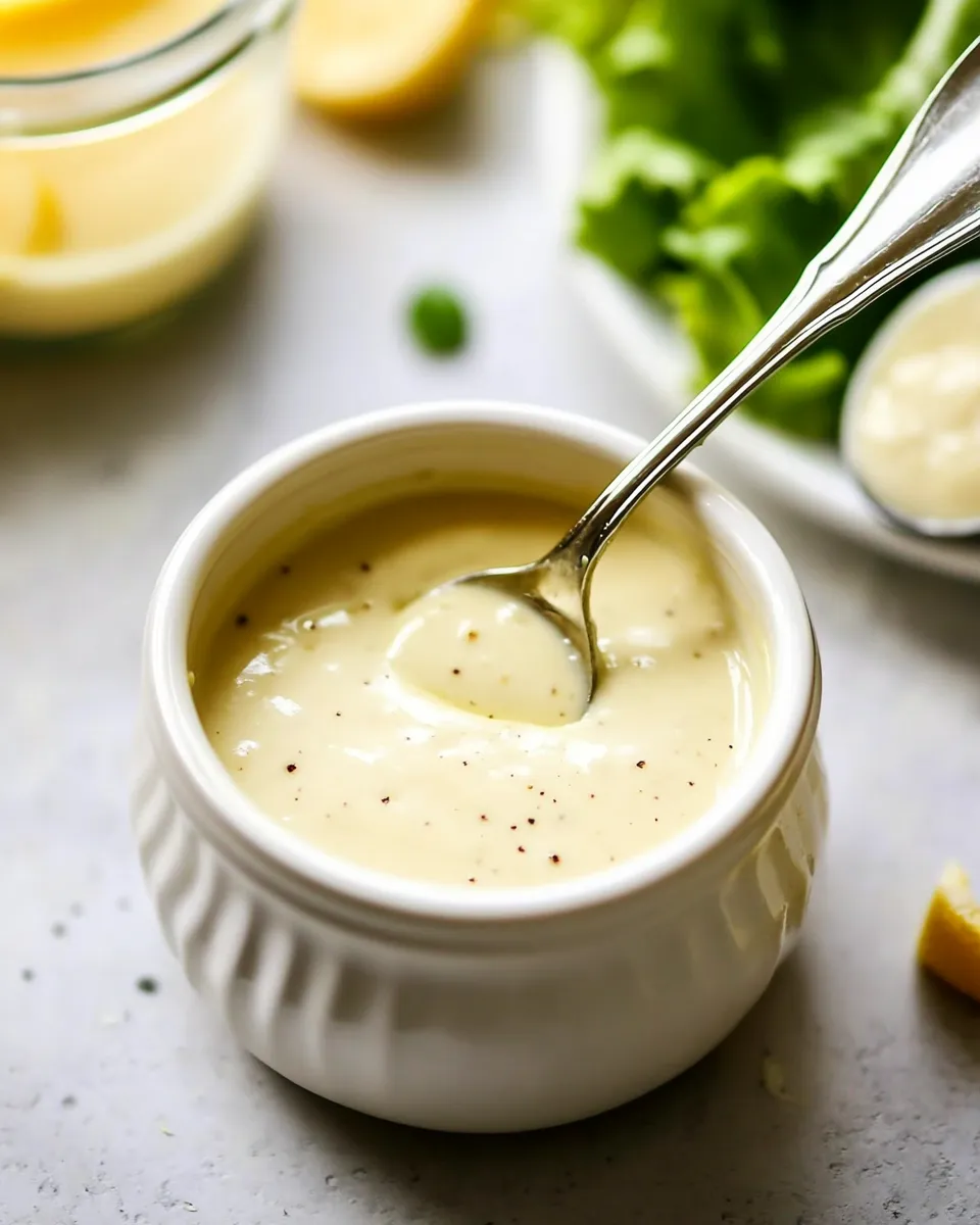 Easy Authentic Caesar Dressing recipe photo