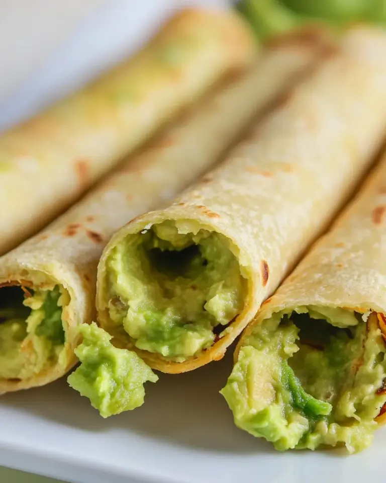 Homemade Avocado Taquitos recipe photo