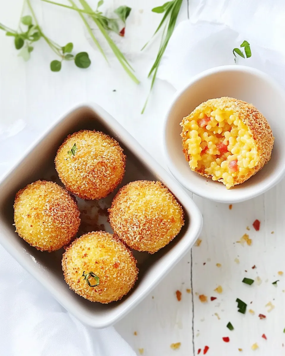 Easy Baked Arancini food shot