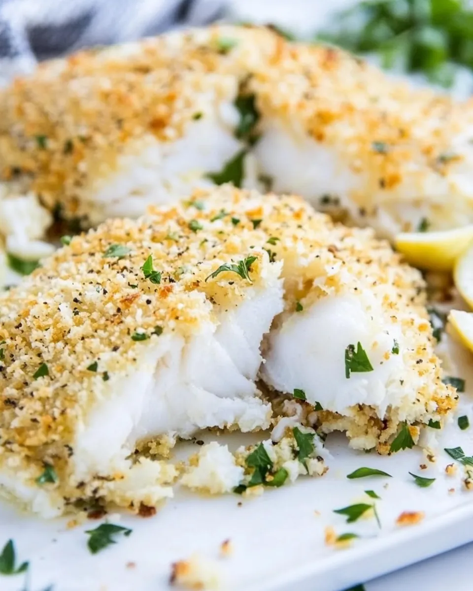 Classic Baked Breaded Tilapia Recipe image