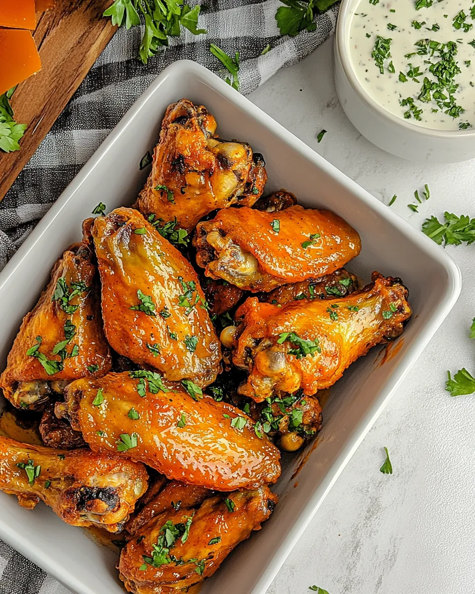 Classic Baked Buffalo Chicken Wings dish photo