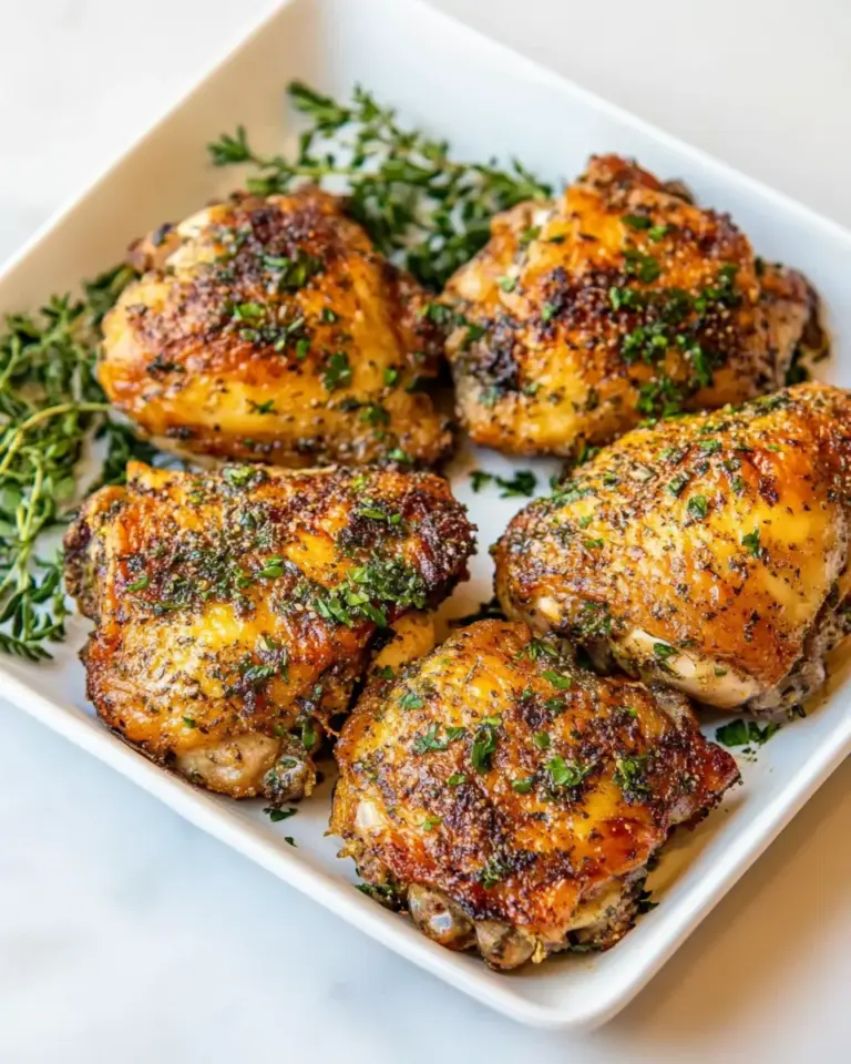 Homemade Baked Chicken Thighs recipe photo