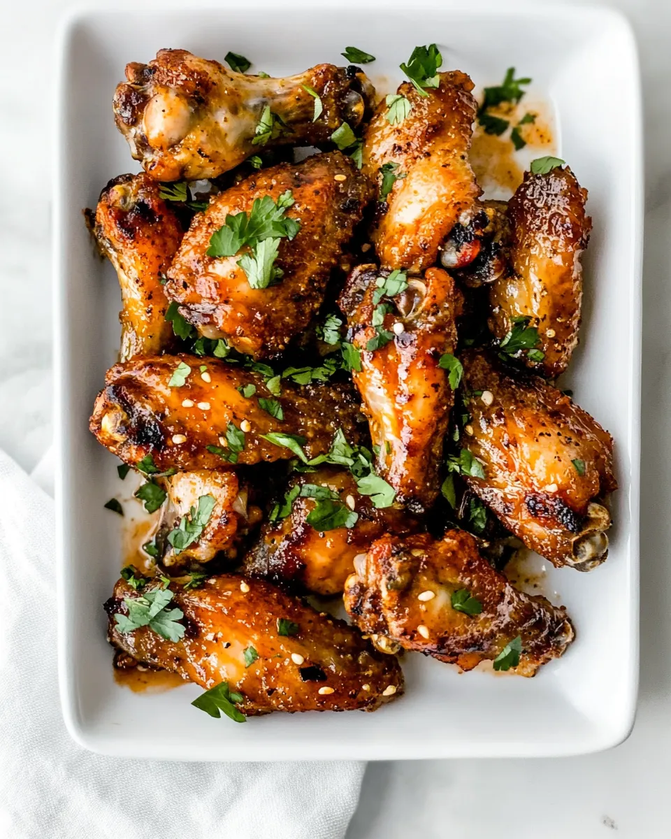 Easy Baked Chicken Wings food shot