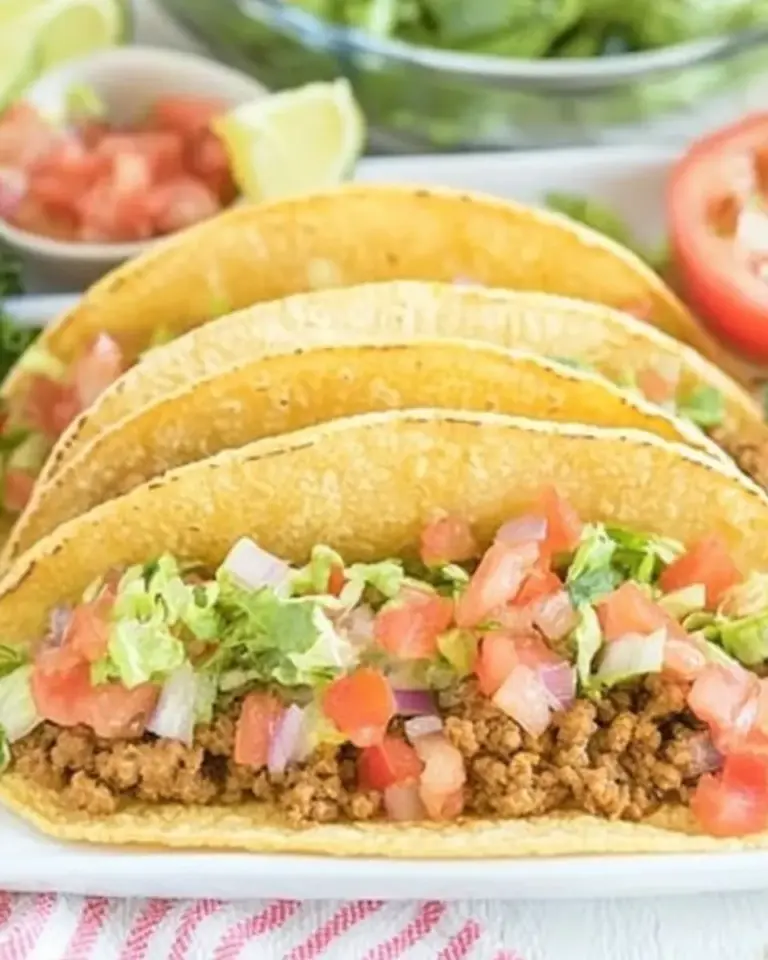 Homemade Baked Crispy Ground Beef Tacos photo