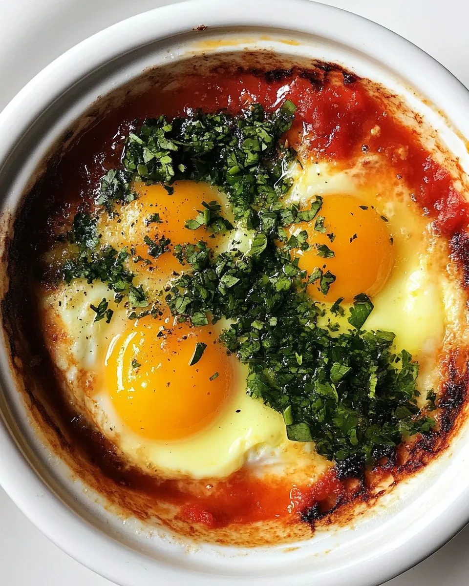 Healthy Baked Eggs with Salsa Recipe recipe photo