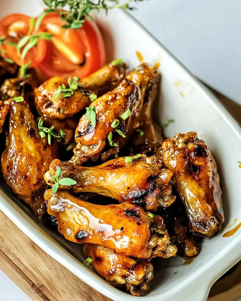 Homemade Baked Honey Mustard Boneless Wings. recipe photo