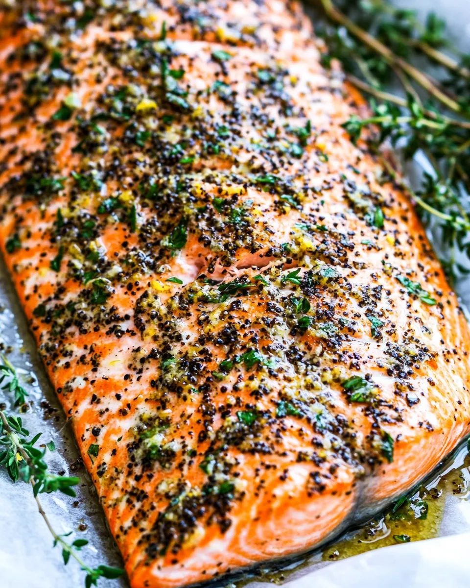 Easy Baked Lemon Pepper Salmon recipe photo