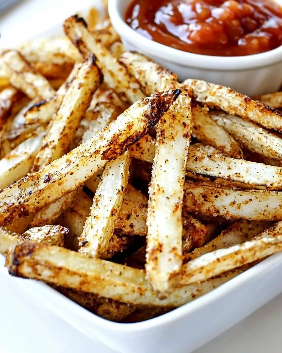 Homemade Baked Mexican French Fries with Salsa Ketchup photo
