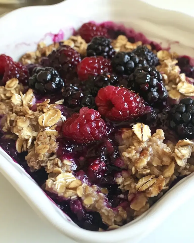 Homemade Baked Oatmeal Gluten-Free with Mixed Berries photo