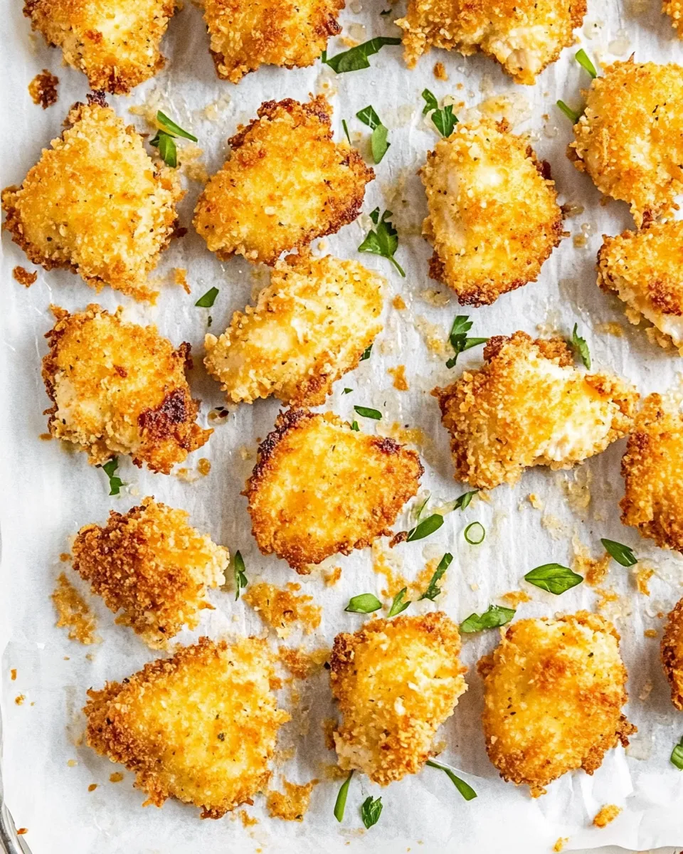 Delicious Baked Parmesan Chicken Nuggets dish photo
