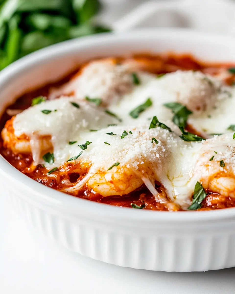 Delicious Baked Shrimp Parmesan Hero dish photo