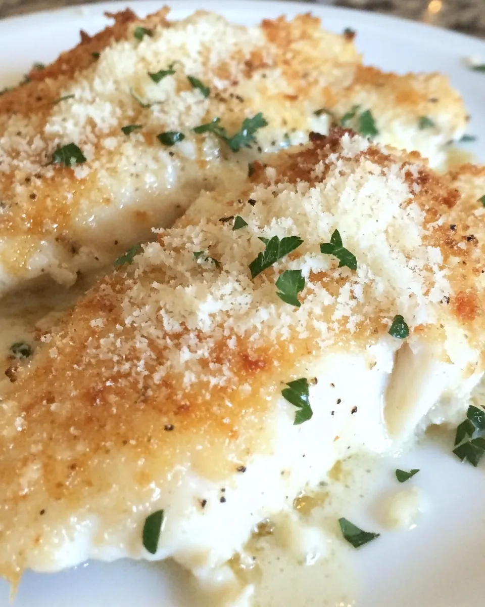 Delicious Baked Tilapia Parmesan image