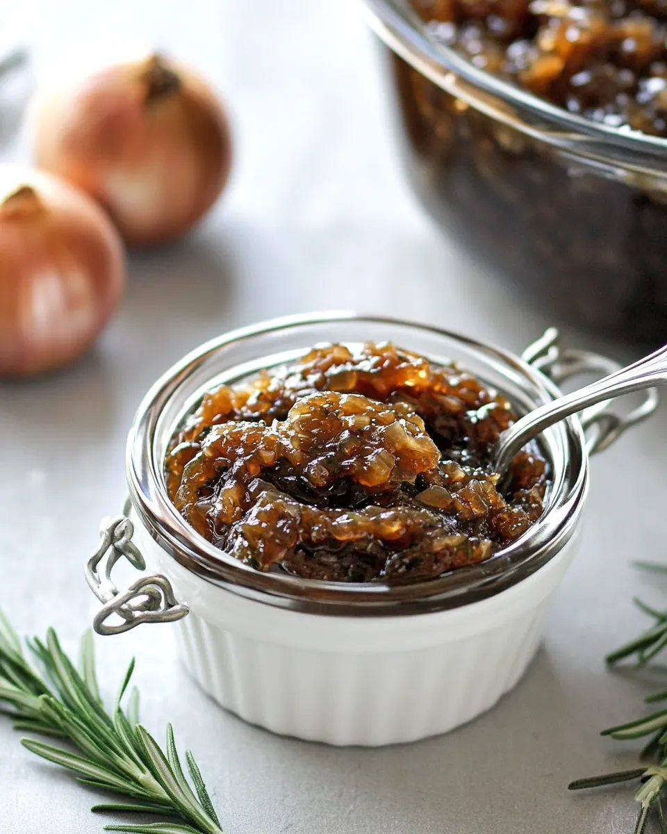 Classic Balsamic Rosemary Onion Jam recipe image