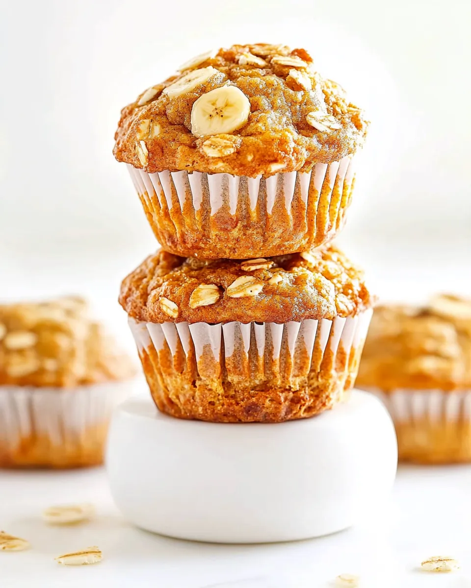 Easy Banana Breakfast Muffins food shot