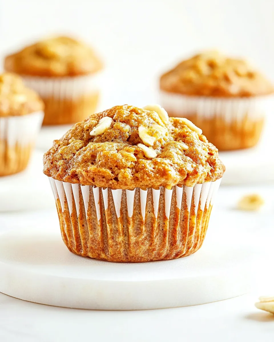 Delicious Banana Breakfast Muffins plate image