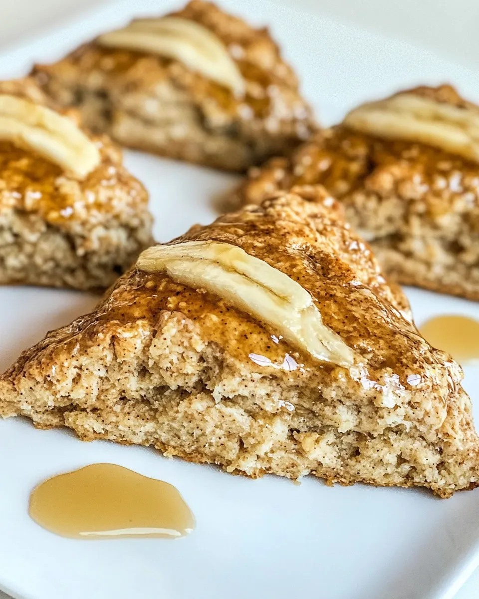 Easy Banana Buzz Scones food shot