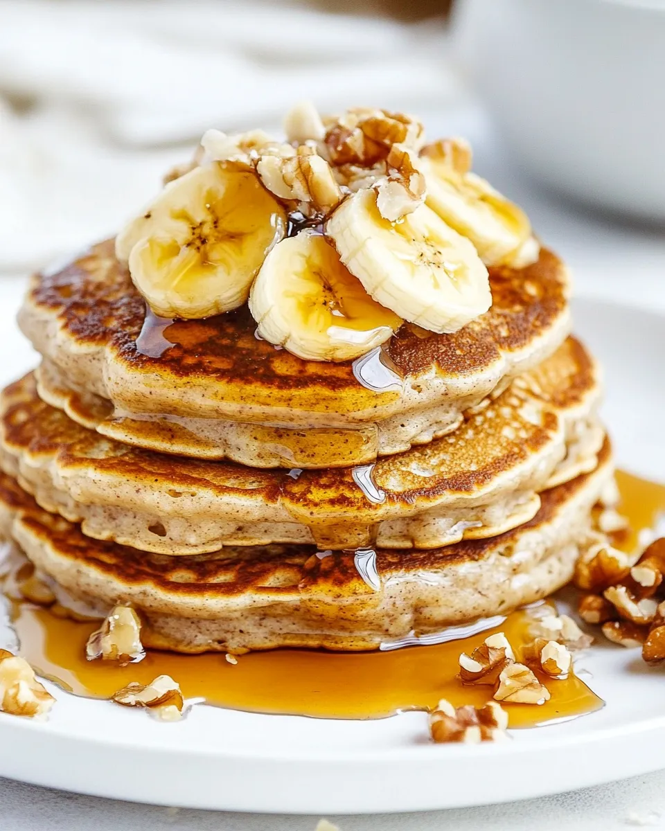 Classic Banana Nut Pancakes dish photo