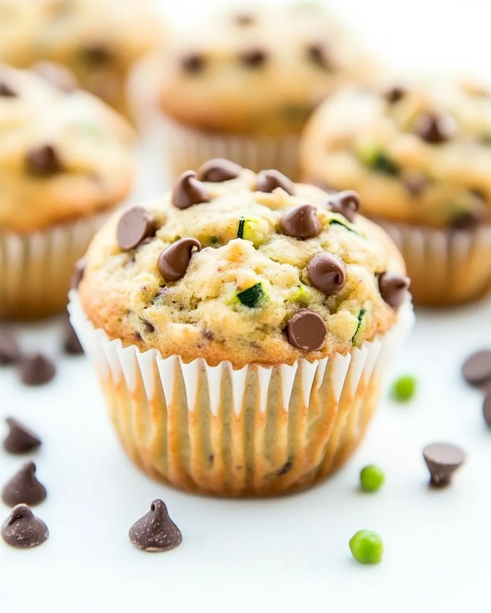 Homemade Banana Zucchini Chocolate Chip Muffins photo