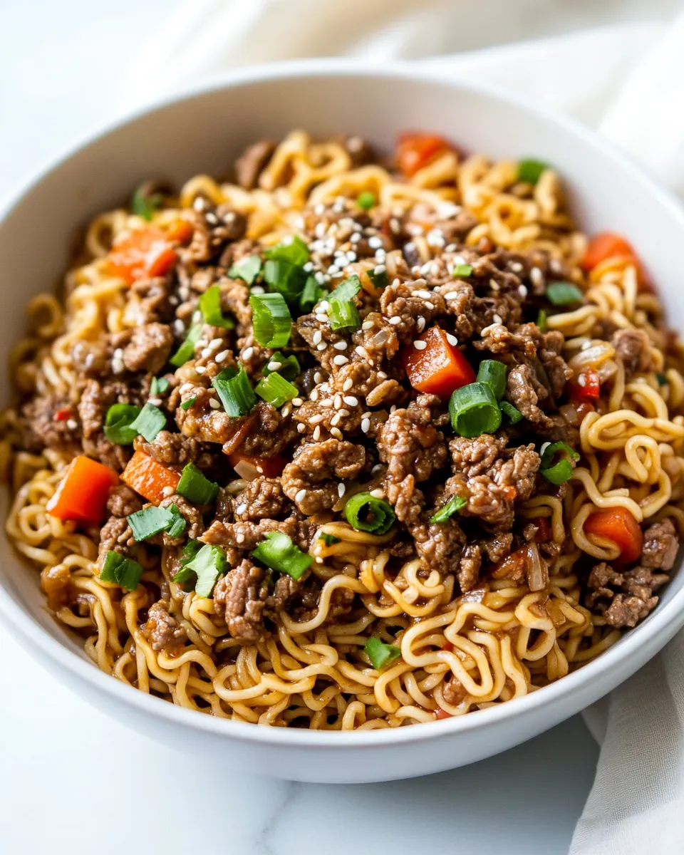 Classic Beef Ramen Noodles (Stir Fry) dish photo