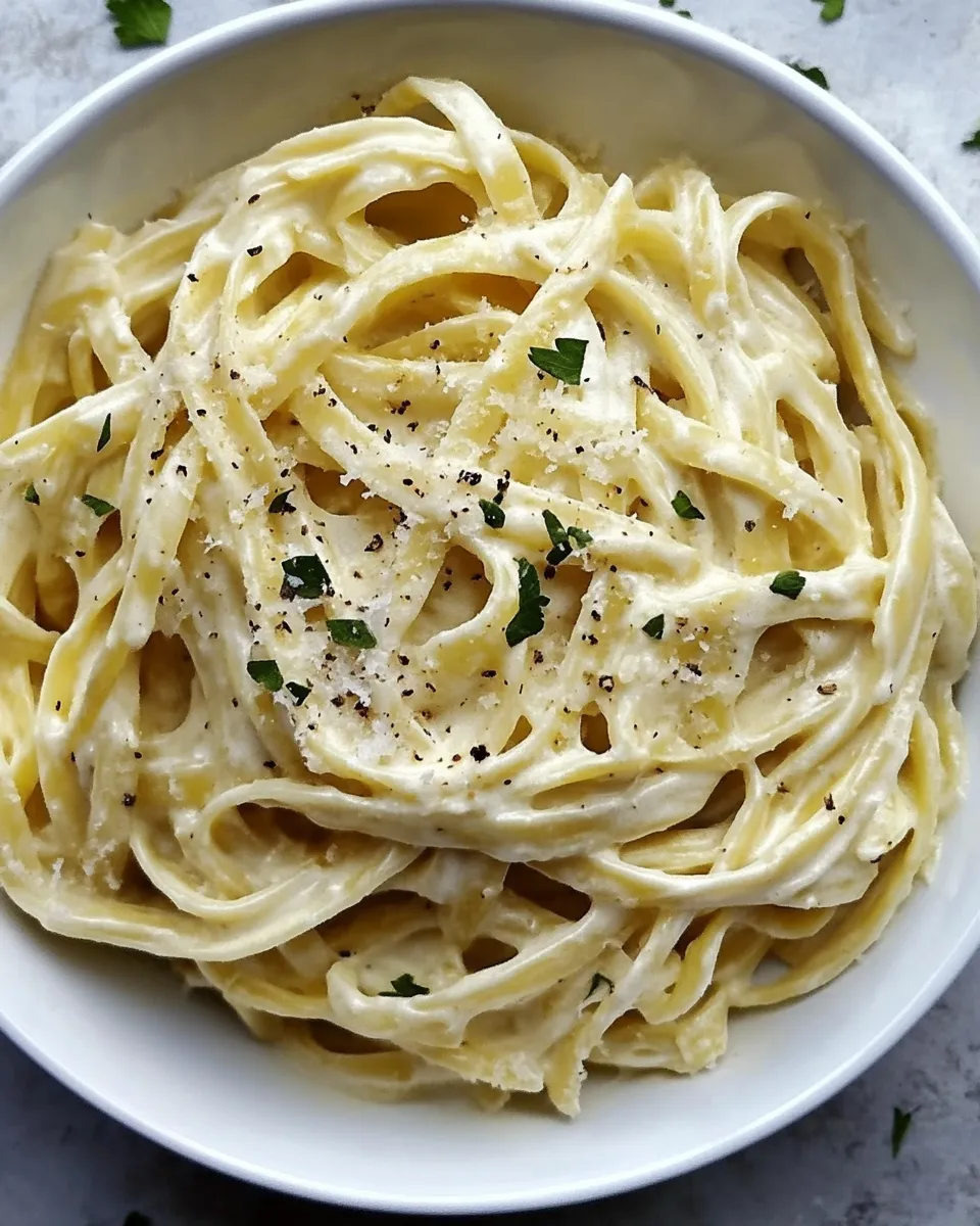 Delicious Best Homemade Alfredo Sauce Recipe food shot