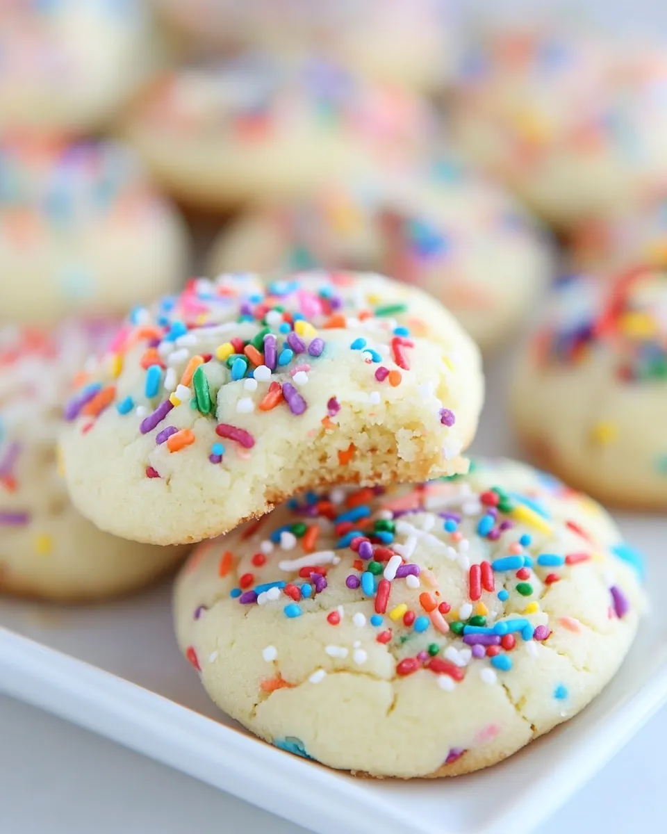 Classic Birthday Cake Cookies image