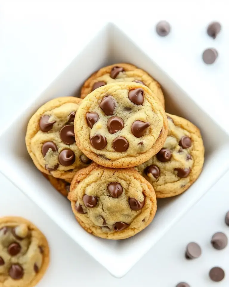 Homemade Bite-Sized Brown Butter Chocolate Chip Cookies photo